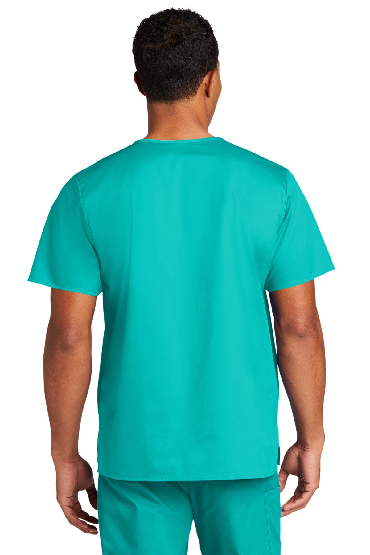 Unisex Personalized Chest Pocket V-Neck Scrub Top Wink®(WW3160)