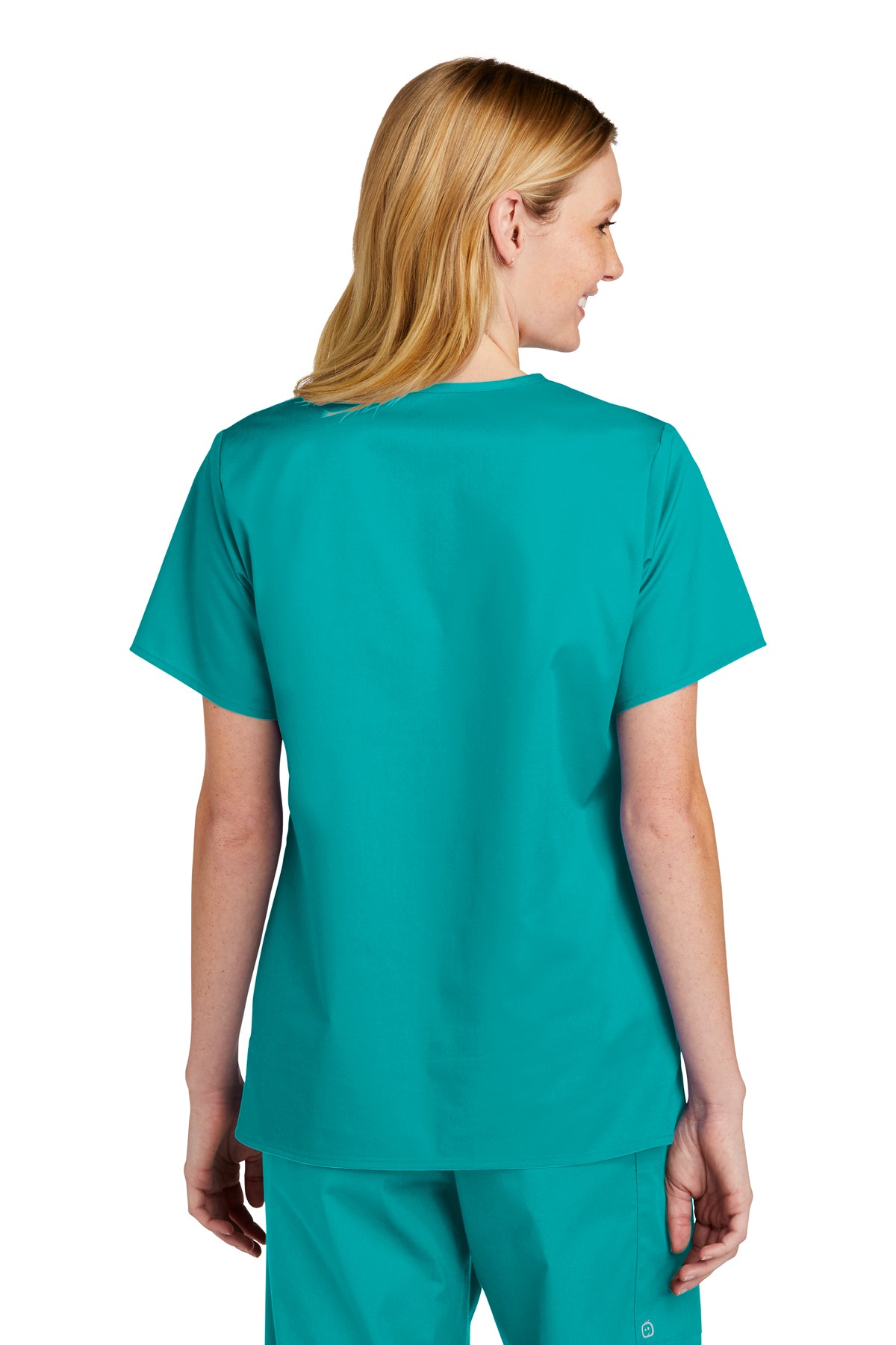 Personalized V-Neck Women's Scrub Top - Wink®(WW4560)