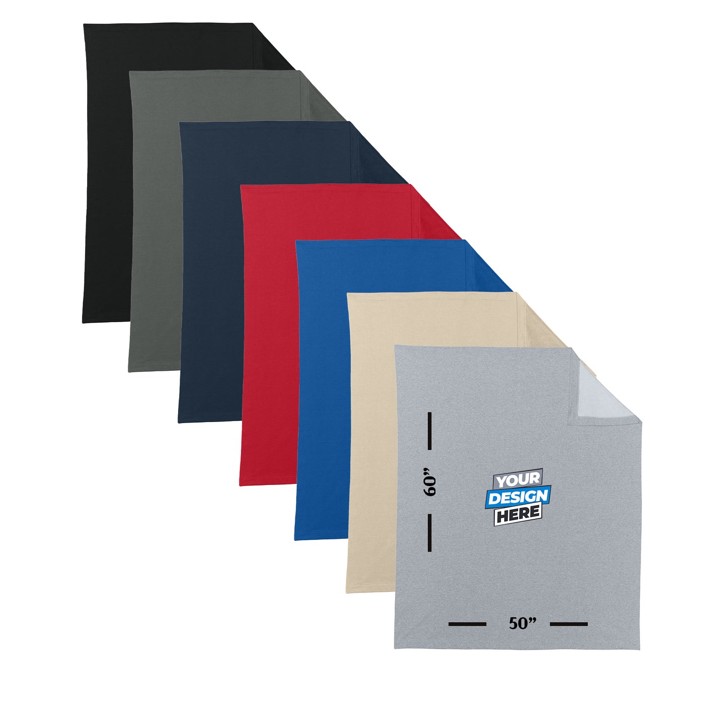 Custom Printed Gildan® Heavy Blend™ Fleece Stadium Blanket (18900)