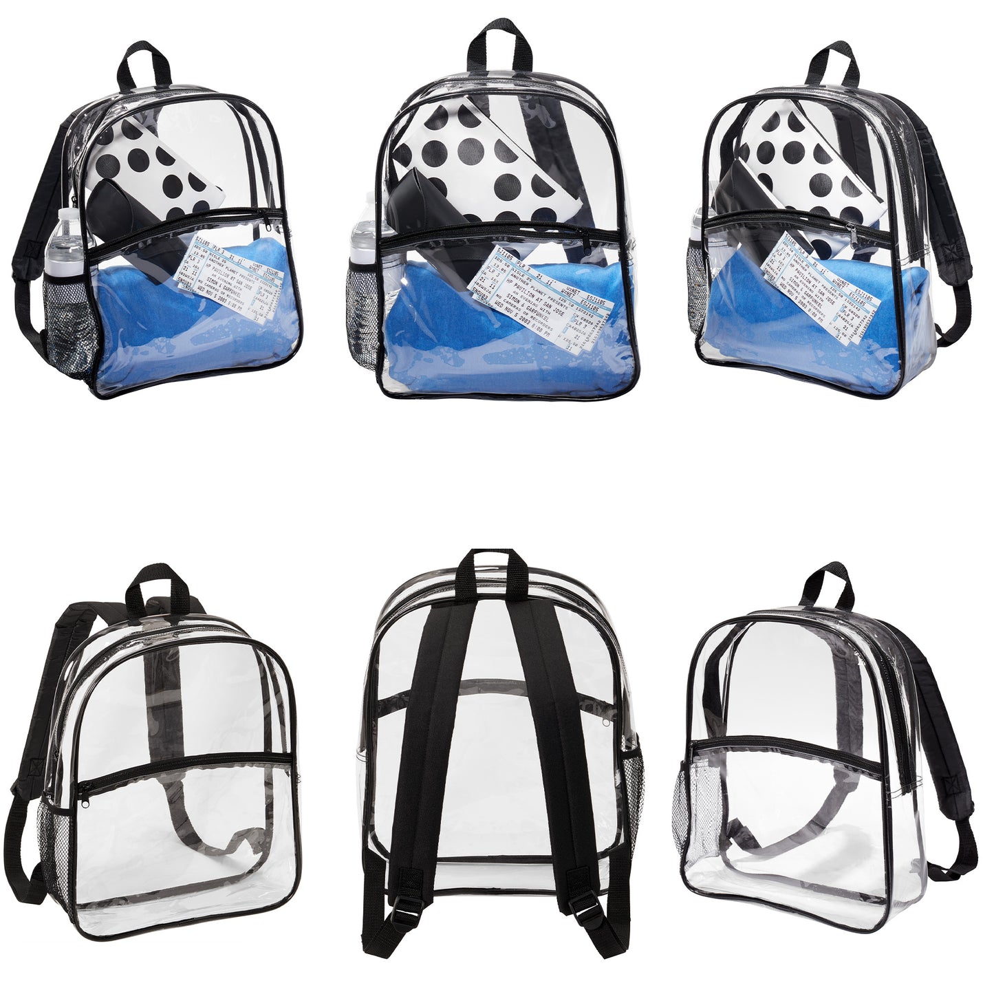 Custom Printed Port Authority ® Clear Backpack, Stadium Approved, Adjustable Strap (BG230)