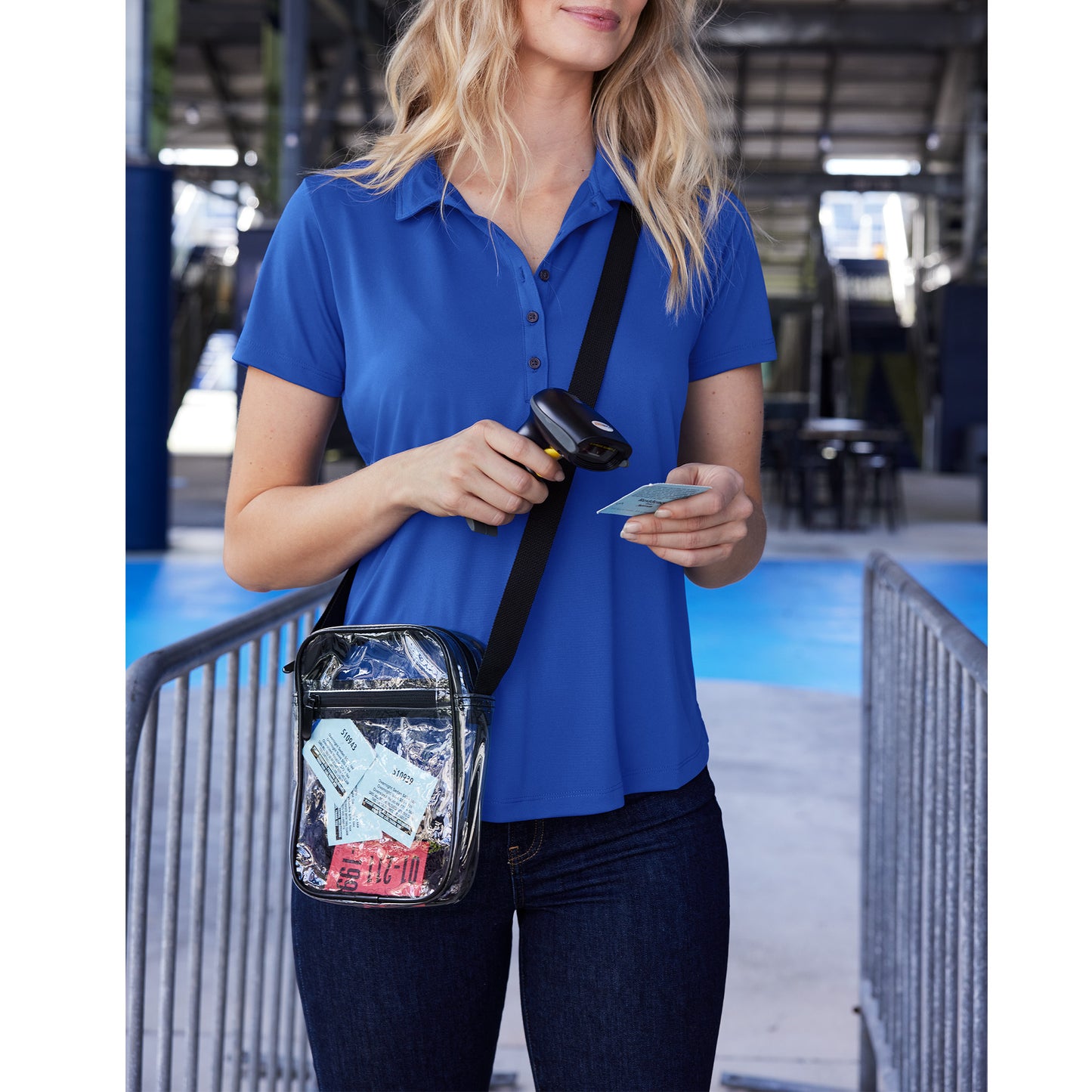Custom Printed Port Authority ® Clear Crossbody Bag, Stadium Approved, Adjustable Strap(BG931)