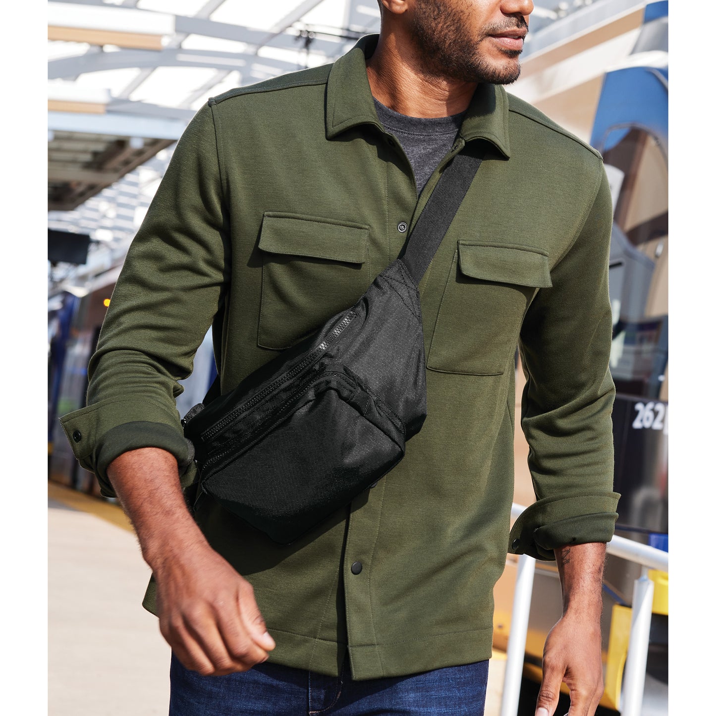 Custom Printed Port Authority® Large Crossbody Hip Pack (BG919)