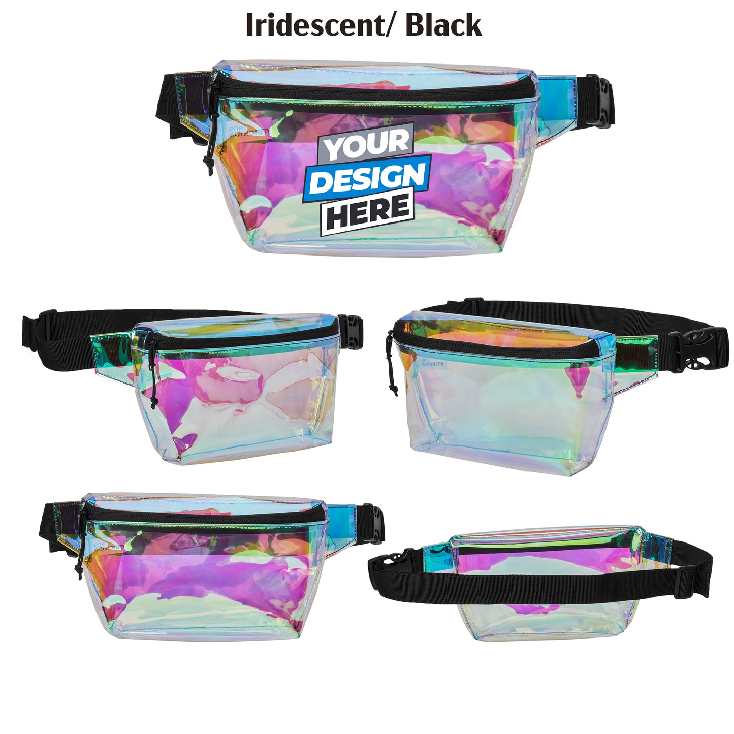 Custom Printed Port Authority® Clear Hip Pack, Stadium Approved, Adjustable Strap(BG930)