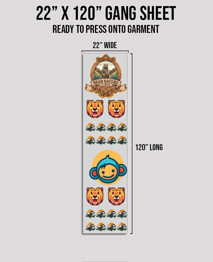 22" DTF Gang Sheet (San Diego, CA)