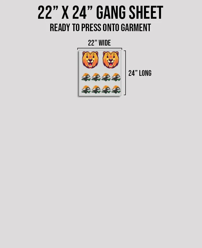 22" DTF Gang Sheet (San Diego, CA)