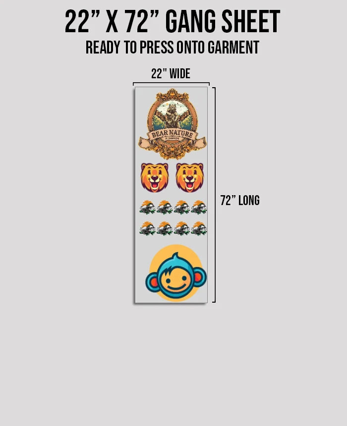 22" DTF Gang Sheet (San Diego, CA)