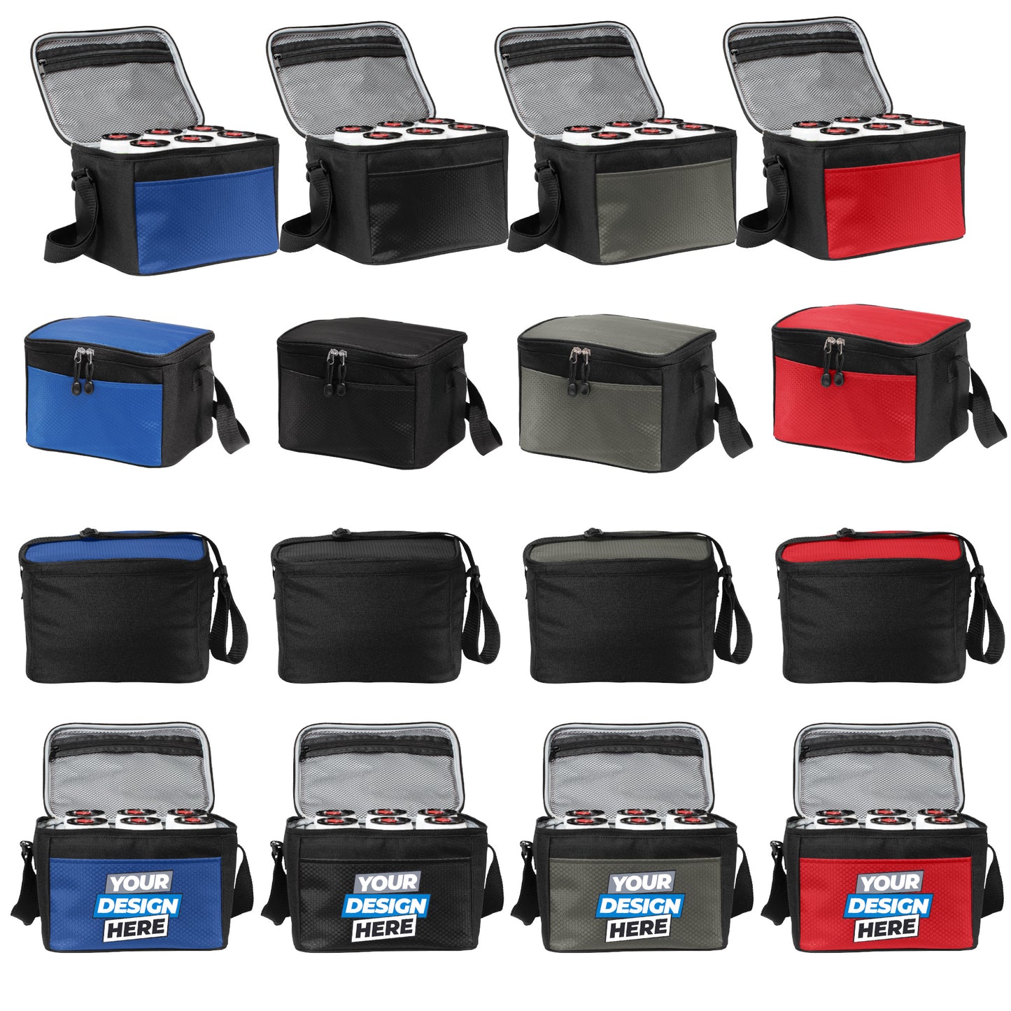 Custom Printed 6-Can Cube CoolerPort Authority® (BG512)