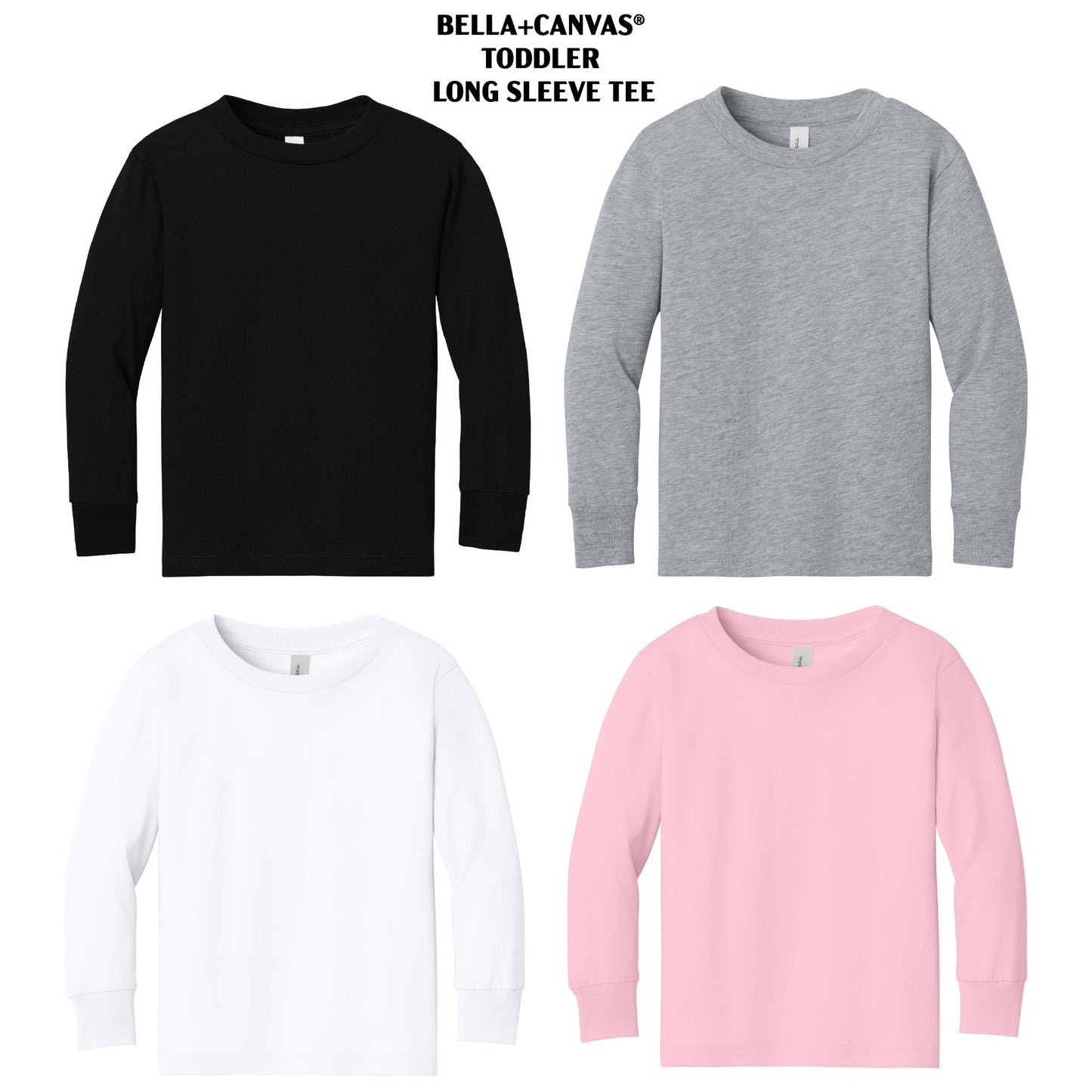 Unisex Toddler Jersey Long Sleeve Tee - BELLA + CANVAS (BC3501T)