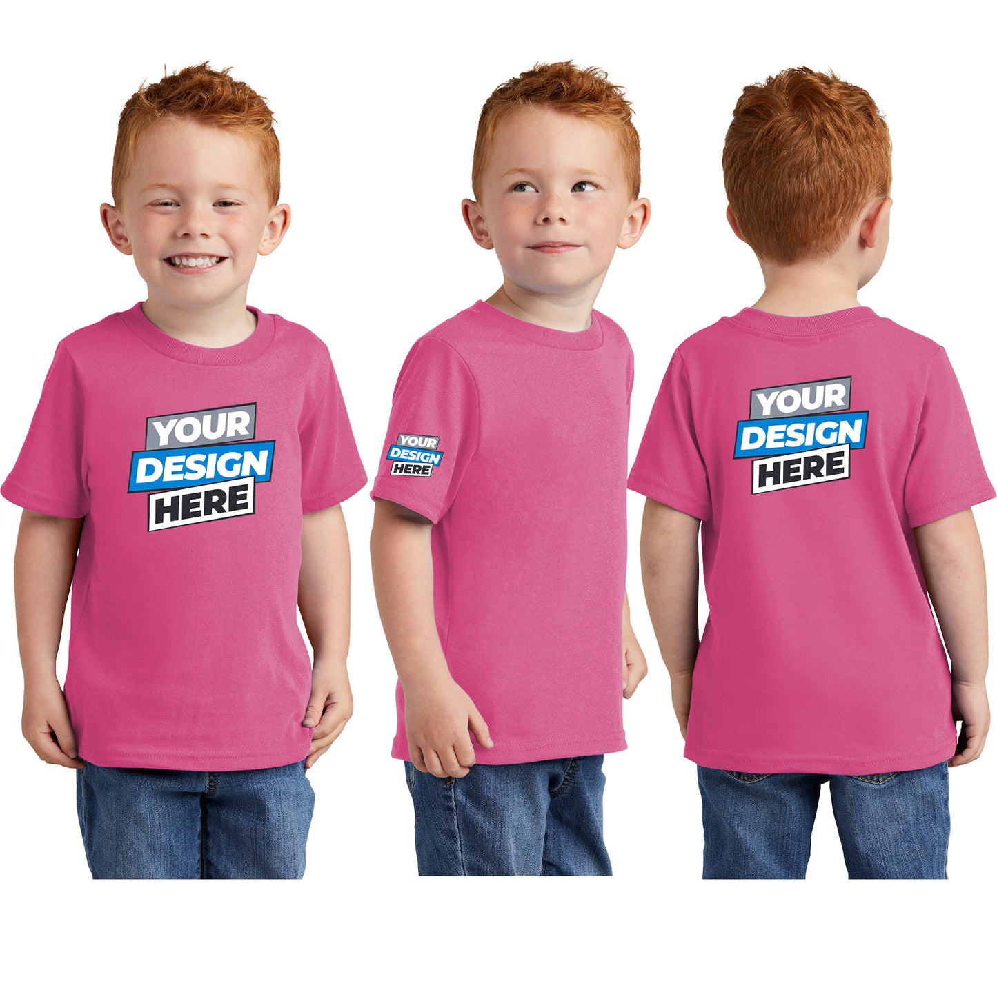Unisex Toddler Core Cotton Tee - 100% Cotton Port & Company®-(CAR54T)
