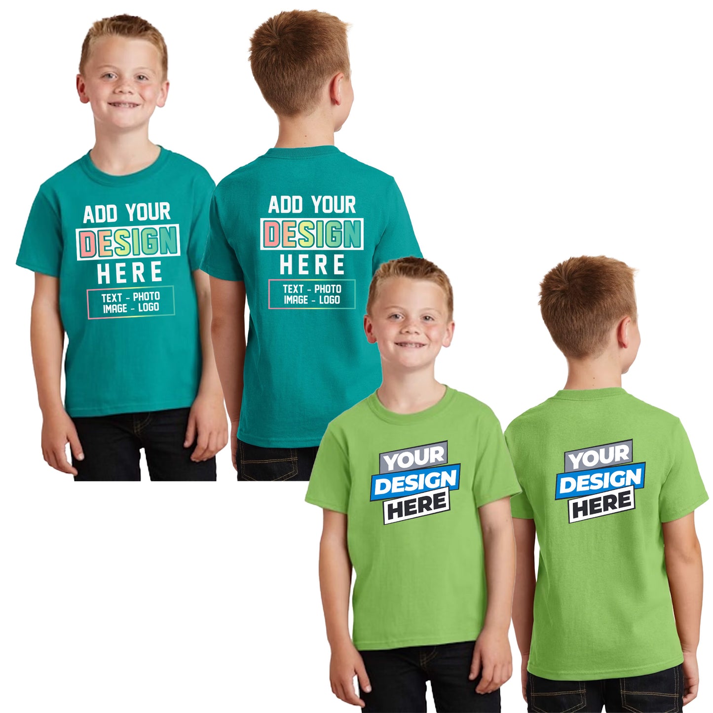Unisex Youth Core Cotton Tee - 100% Cotton Port & Company® (PC54Y)