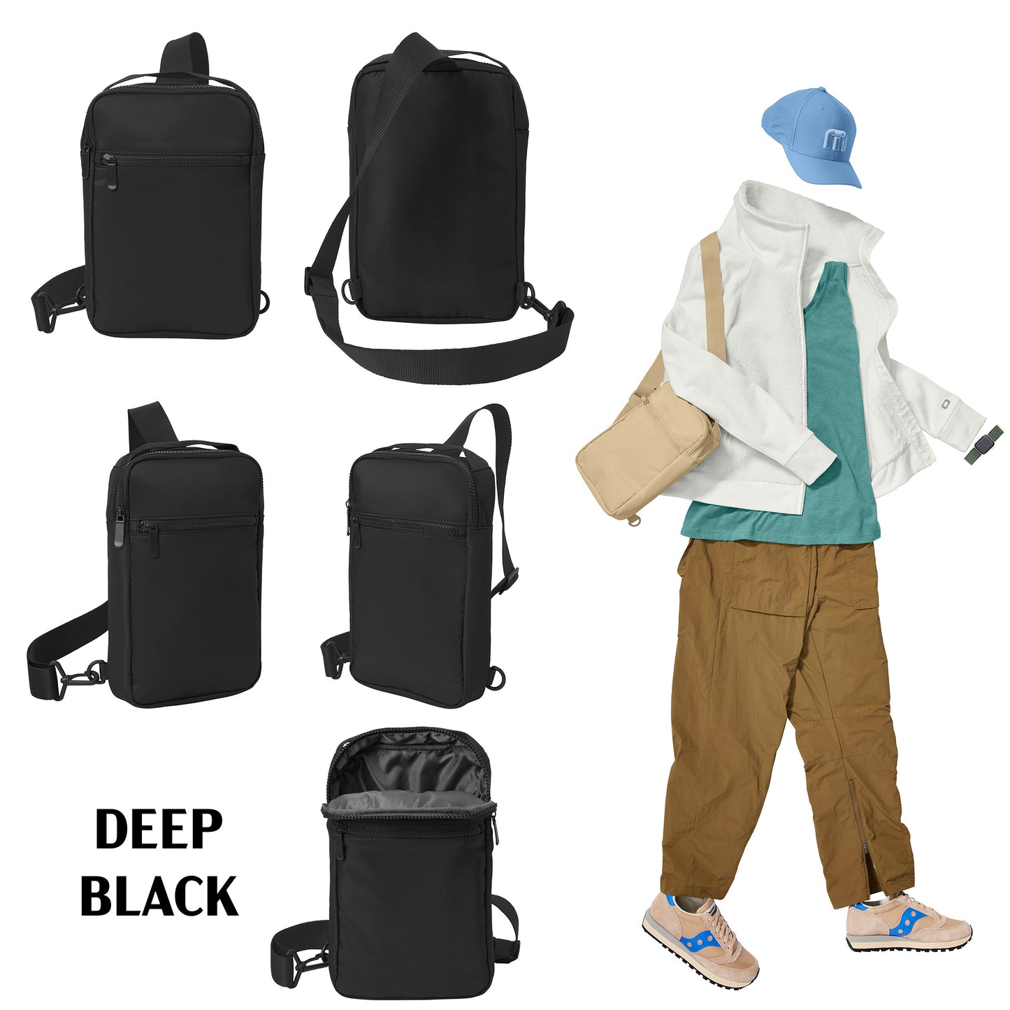 Custom Printed Port Authority® Matte Sling Bag (BG935)