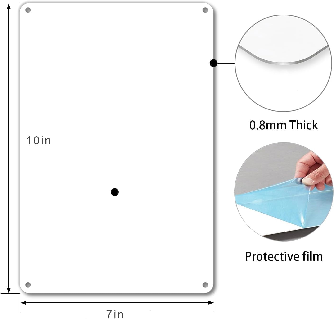 Custom Printed 7"x10" Metal Sign (TS105)