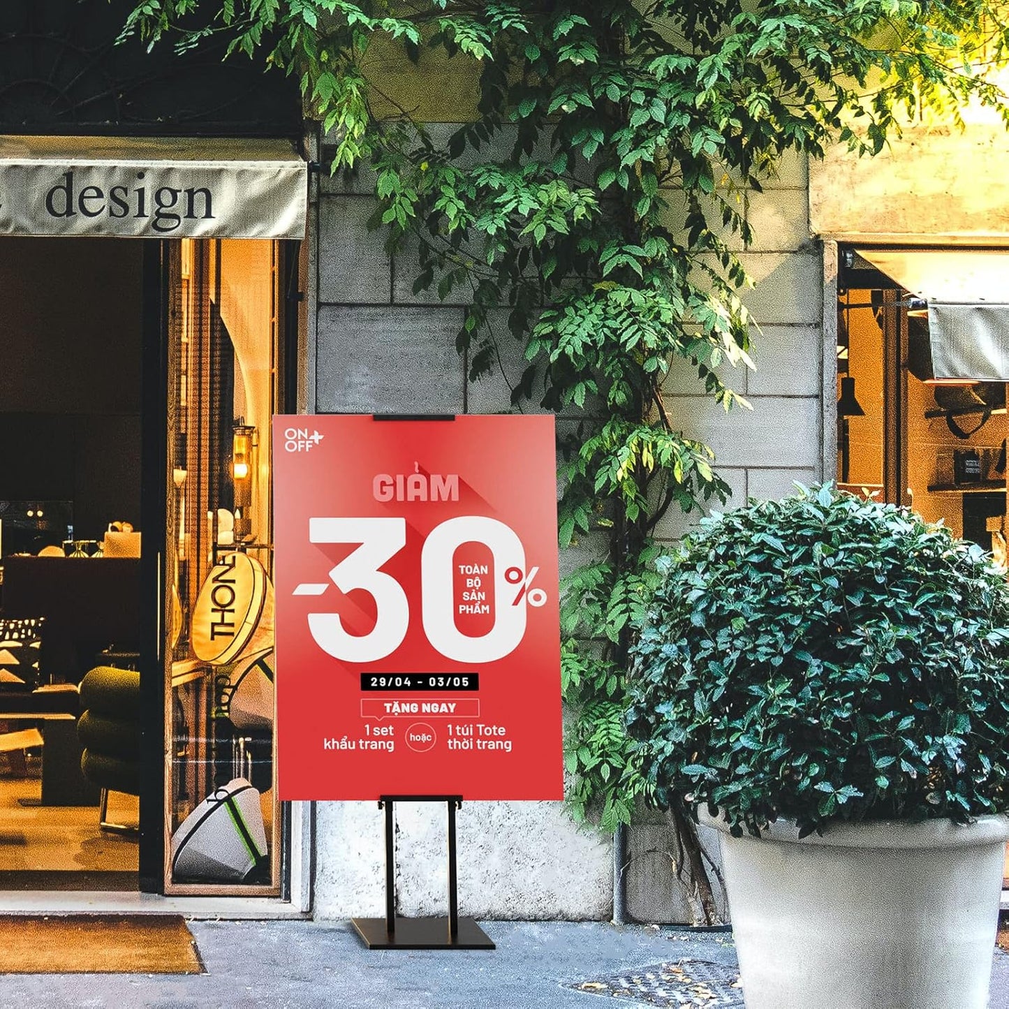 Custom Printed 24"x36" Display Stand Sign (TS107)