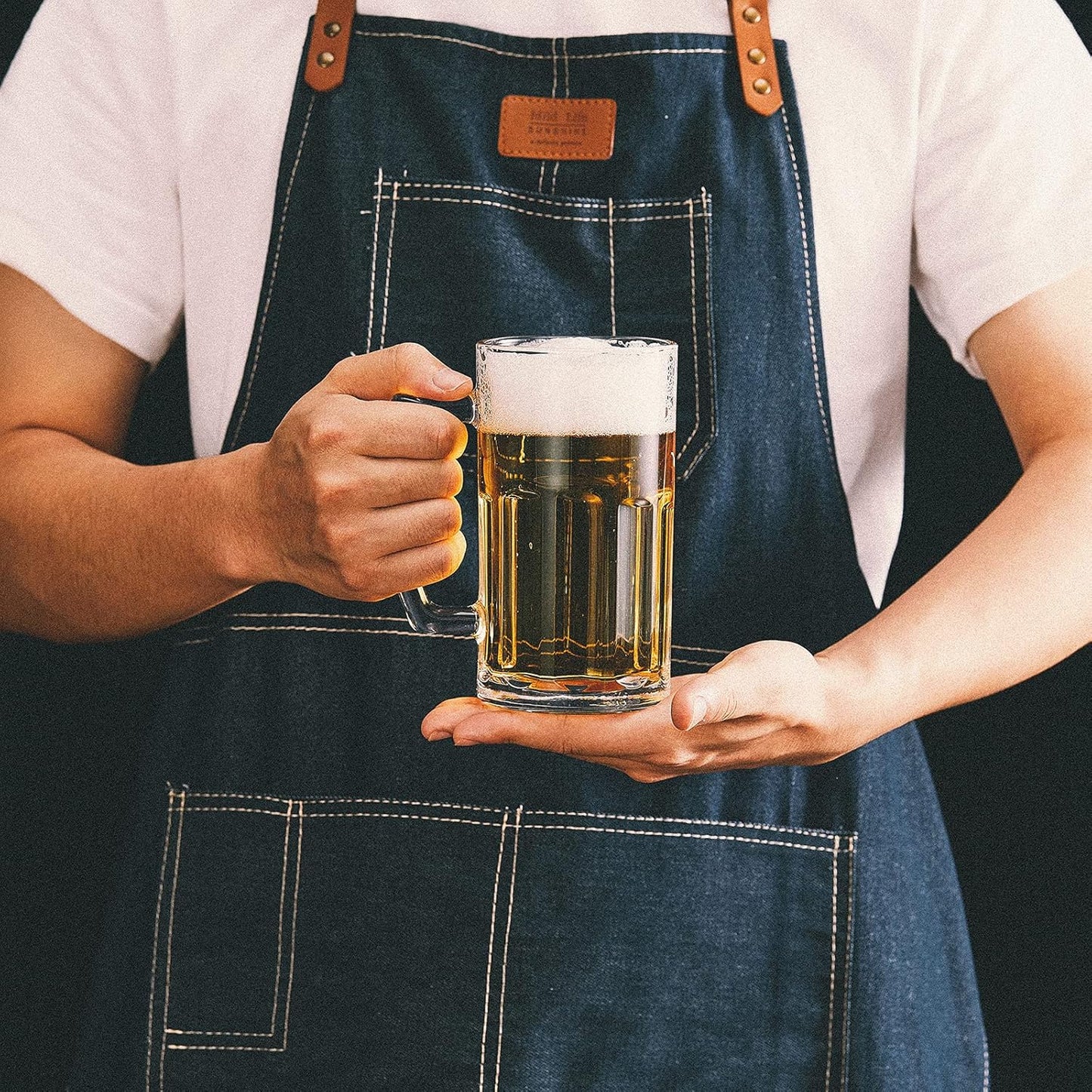 Custom Printed 20oz Beer Glass With Handle (CM117)