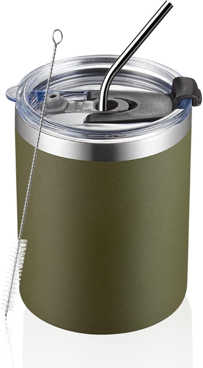 Custom Printed Stainless Steel Multicolor Mug With Straw and Lid (CM108)