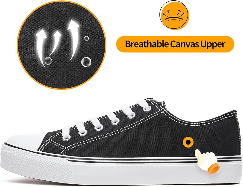 Men's Low Top Canvas Sneakers