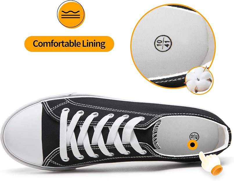 Men's Low Top Canvas Sneakers