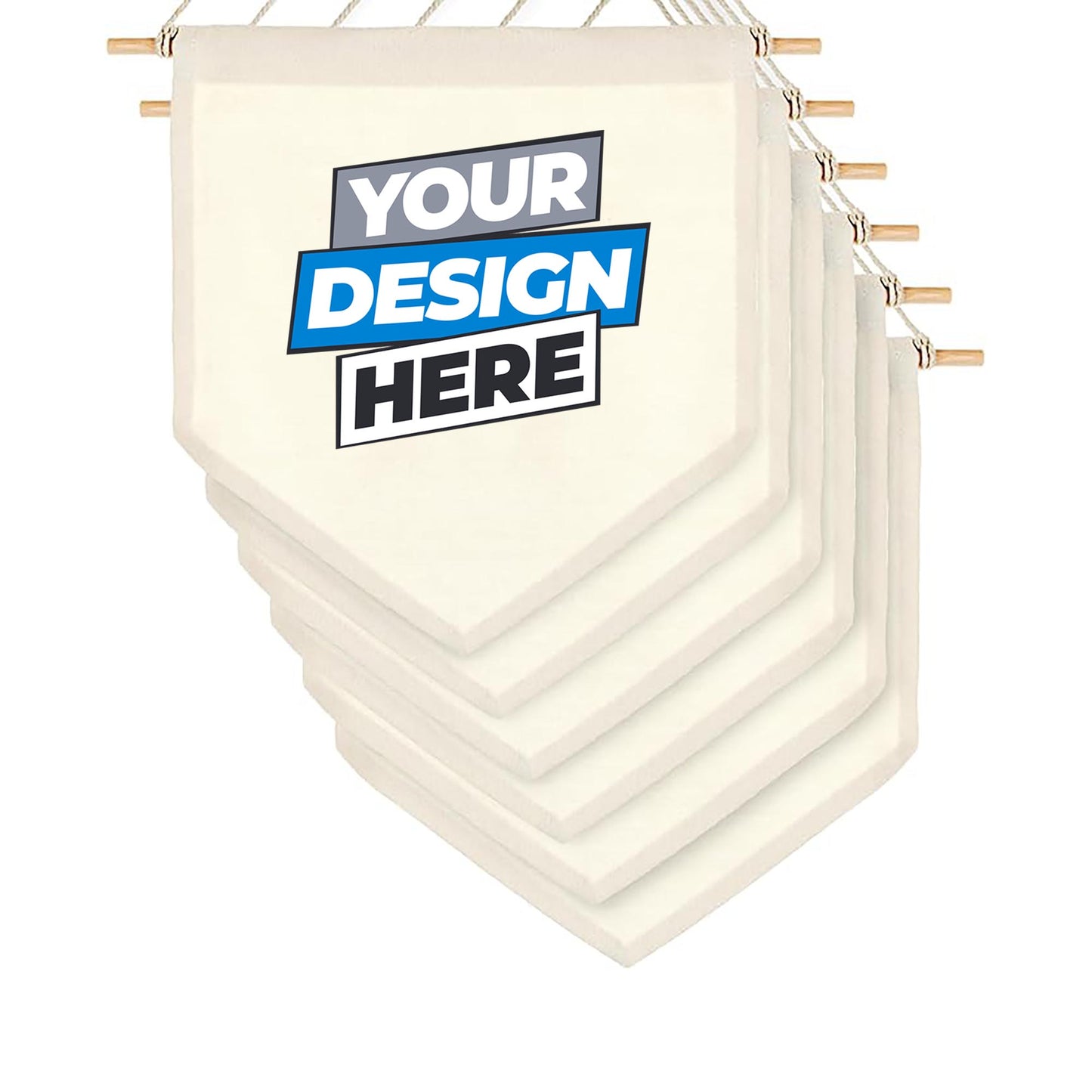 Canvas Banners With Wooden Dowel (TS101)