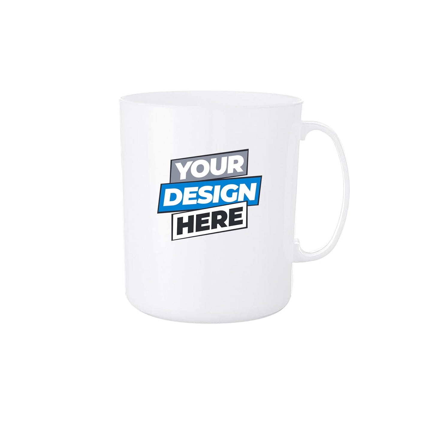 Custom Printed 12oz Unbreakable Plastic Mug (CM105)