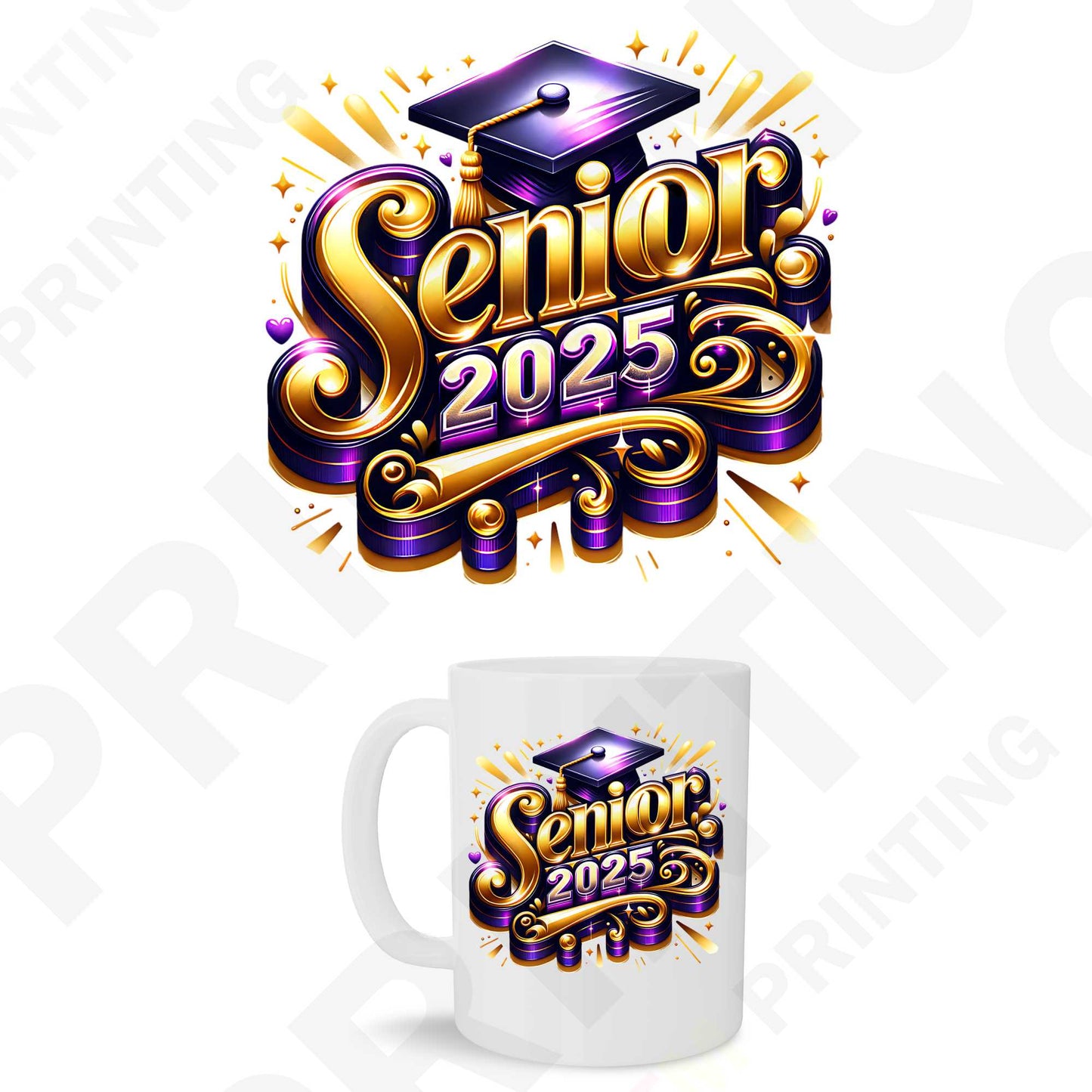 Graduation Senior Sticker For Mugs (11 oz to 15oz)