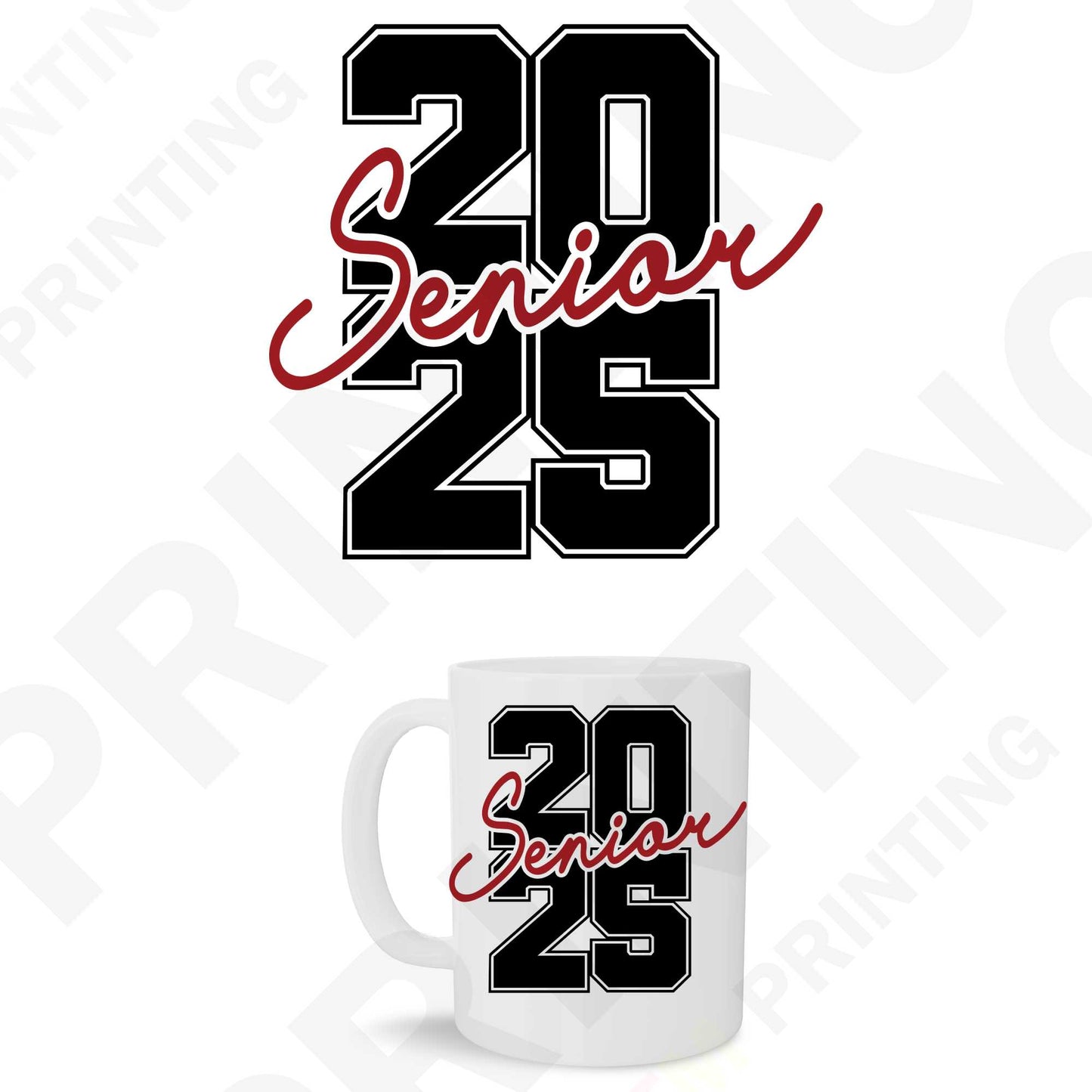 Senior Graduation Class of 2025 Sticker For Mugs (11 oz to 15oz)