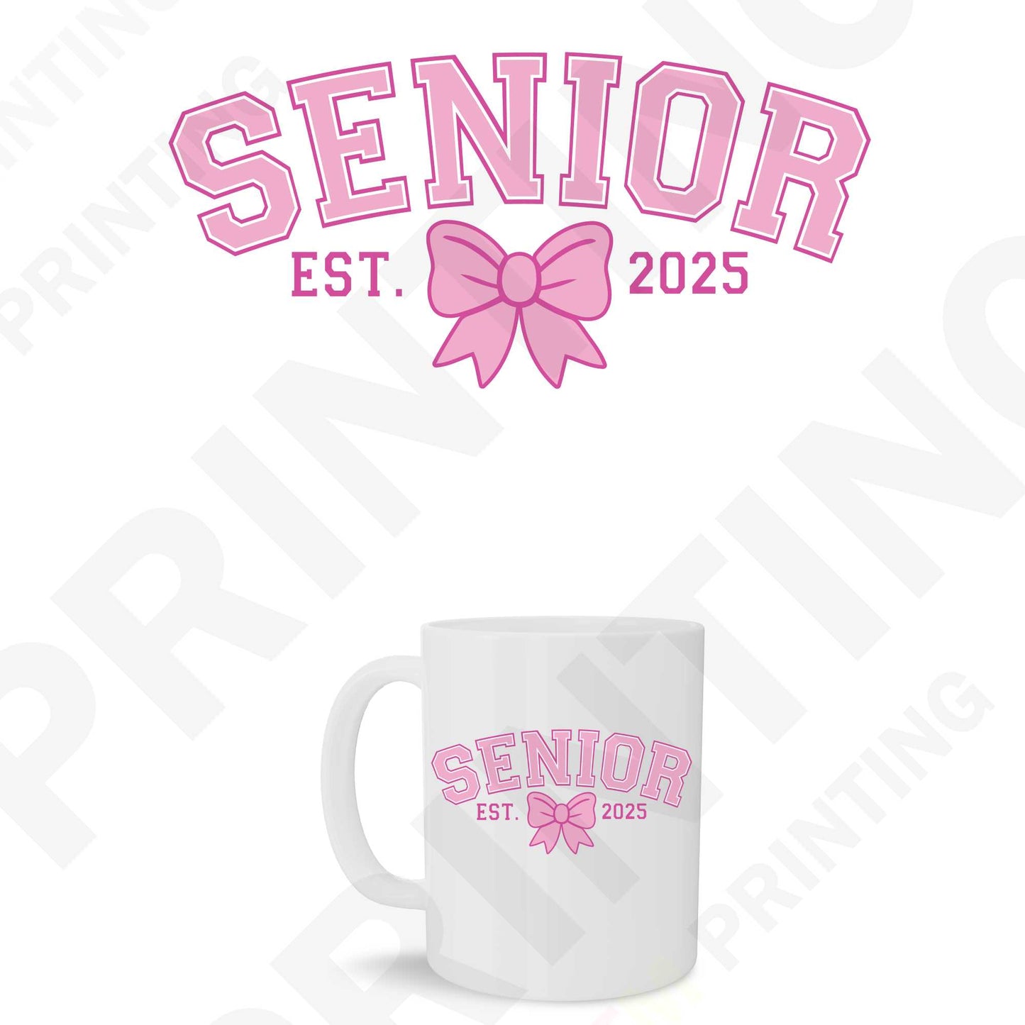 Senior Graduation Class of 2025 Sticker For Mugs (11 oz to 15oz)
