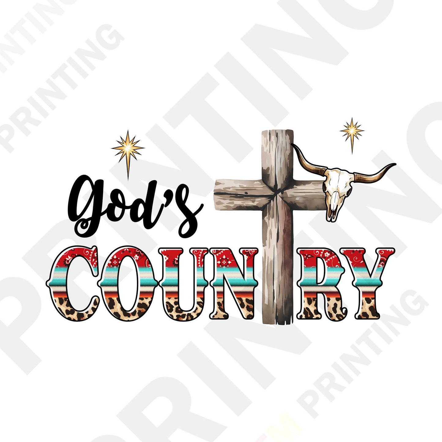 God's Country DTF Transfer Film