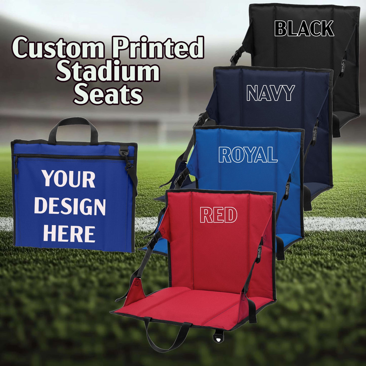 Custom Printed Stadium Seat (BG601)