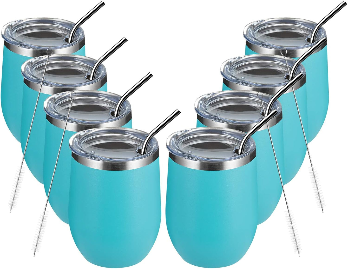 Custom Printed Stainless Steel 12oz Tumbler With Lid & Straw (CM109)