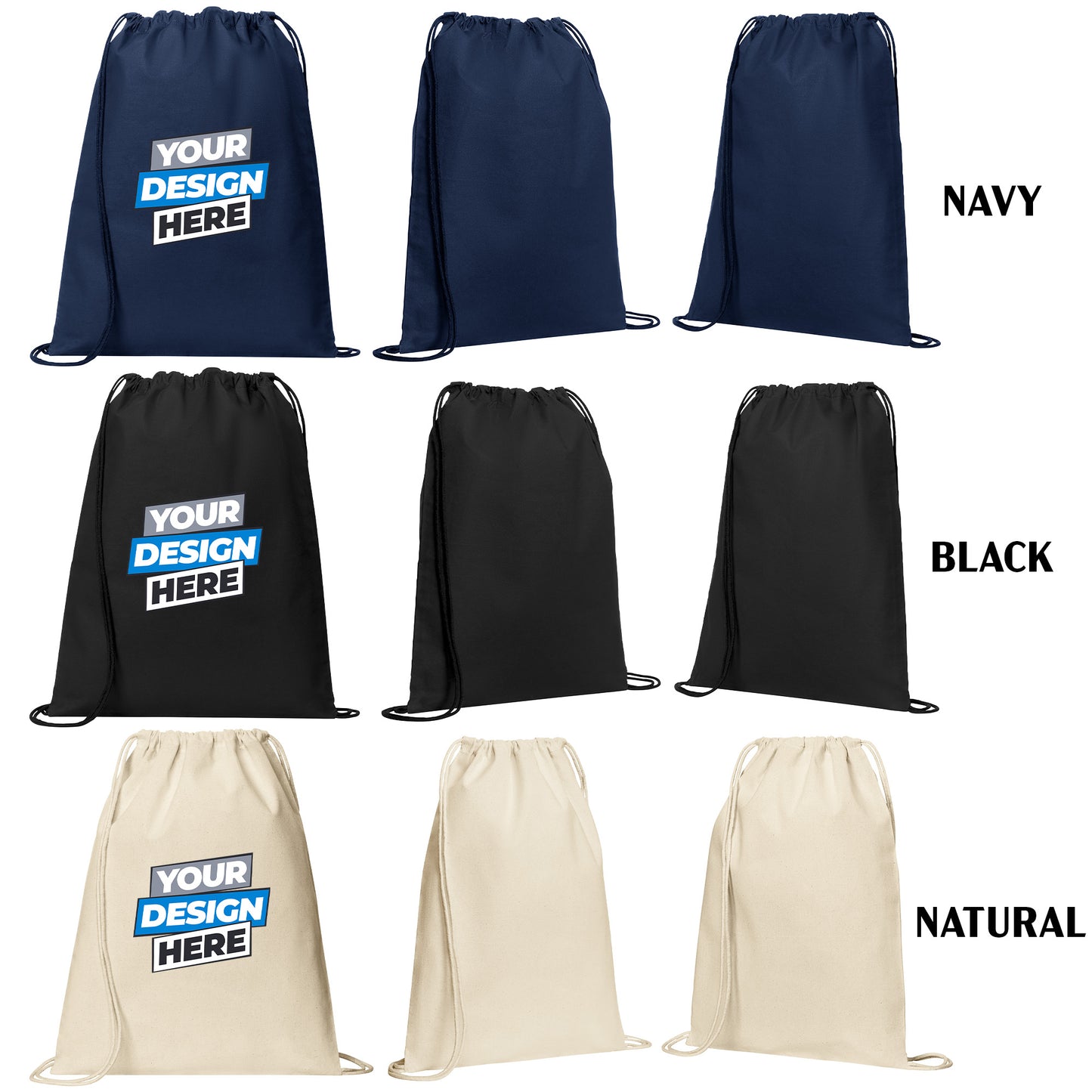 Core Cotton Cinch Bag Port Authority®(BG6200)