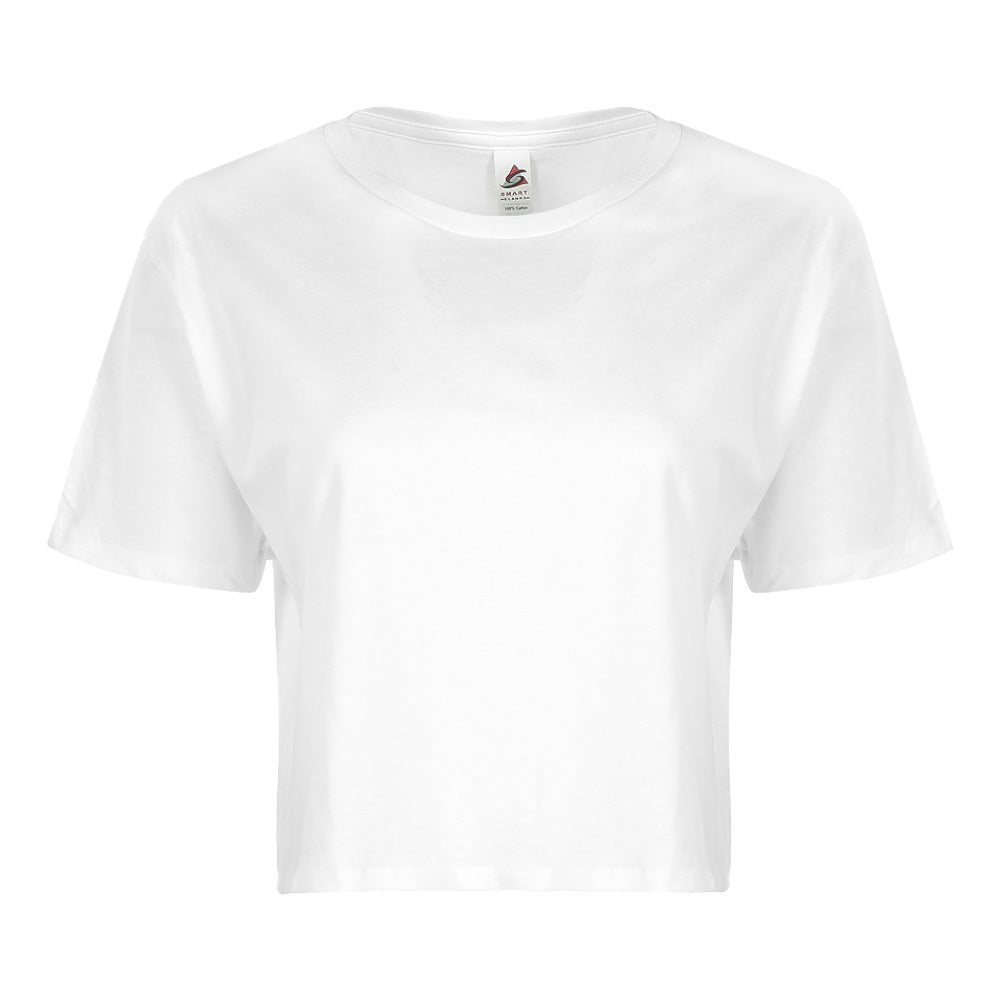 Relaxed Fit Cropped Tee 4.3 oz - 100% Cotton - SMART BLANKS (4003)