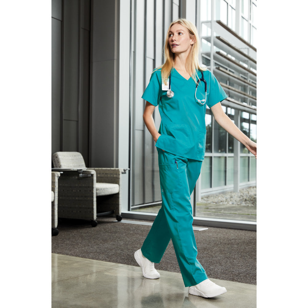 Personalized V-Neck Women's Scrub Top - Wink®(WW4560)
