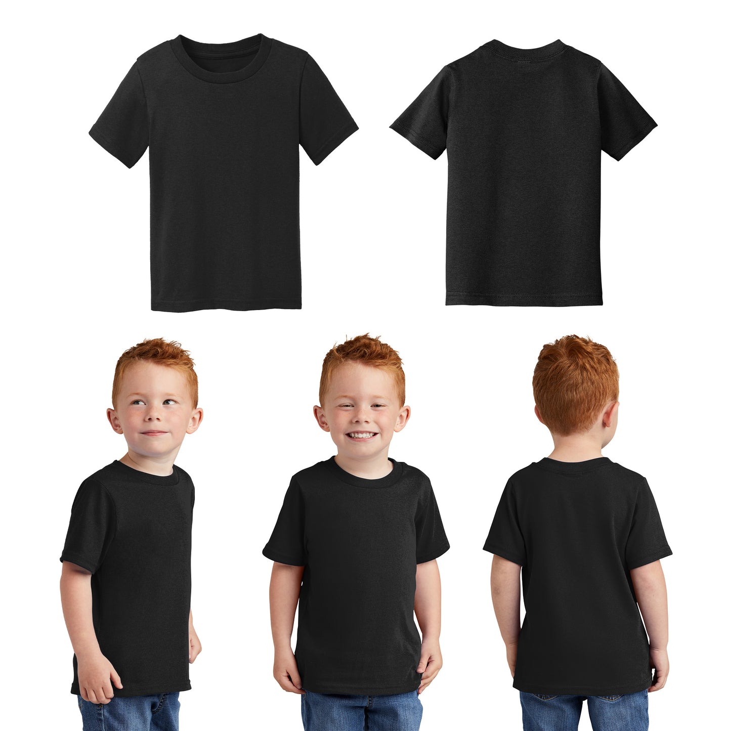 Unisex Toddler Core Cotton Tee - 100% Cotton Port & Company®-(CAR54T)
