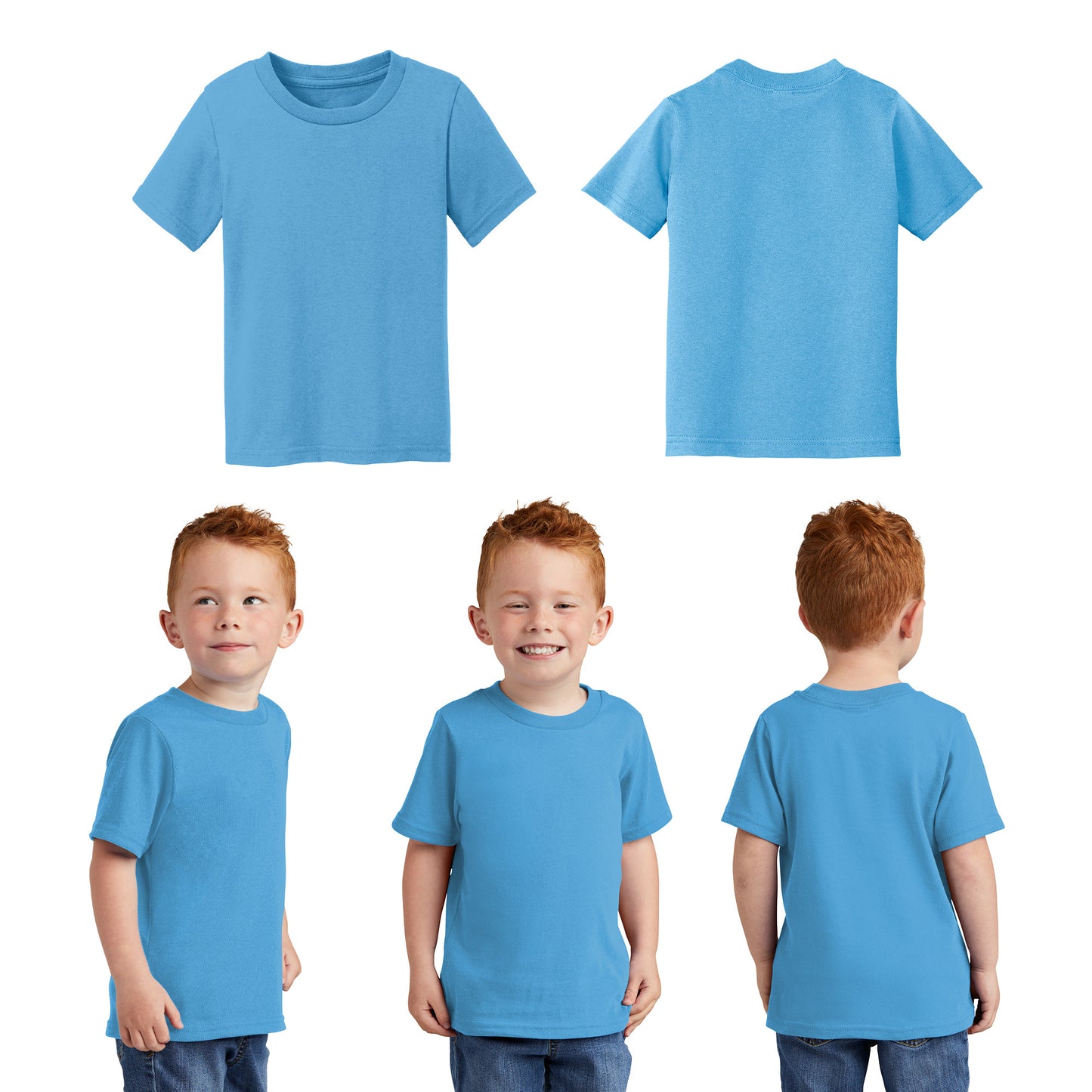 Unisex Toddler Core Cotton Tee - 100% Cotton Port & Company®-(CAR54T)