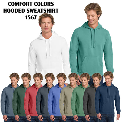 Custom Printed Comfort Colors ® Ring Spun Hooded Sweatshirt (1567)