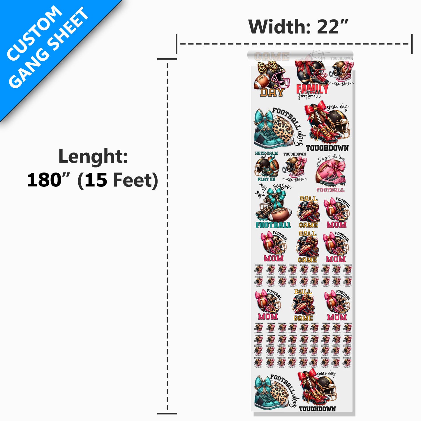 22" DTF Gang Sheet (Upload File)