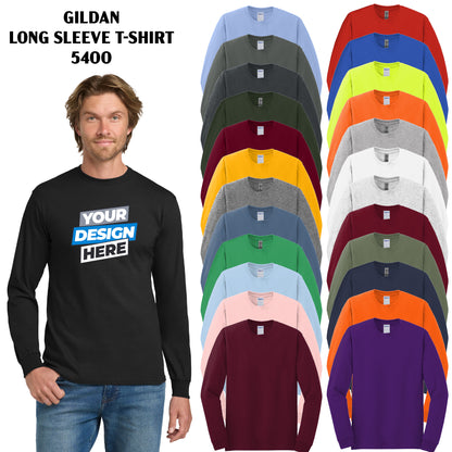 Unisex Long Sleeve Tee 100% Cotton - Gildan Heavy Cotton® (5400)