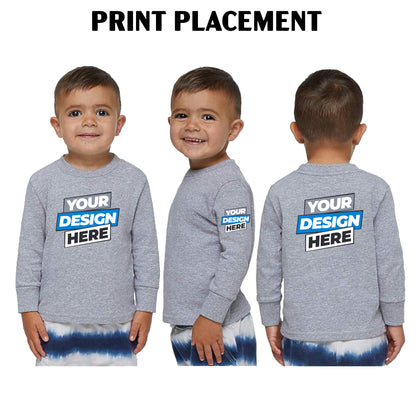 Unisex Toddler Jersey Long Sleeve Tee - BELLA + CANVAS (BC3501T)