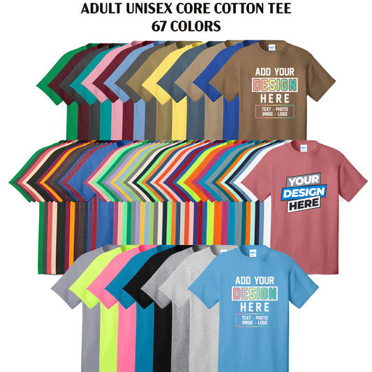 Unisex Adult Core Cotton Tee - Port & Company® (PC54)