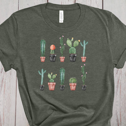 Cactus Garden Tee, Cute Cacti T-shirt, Desert Shirt, Cactus Plants, Cactus Shirt, Adventure Shirt, Arizona Shirt, Cactus Scene Shirt