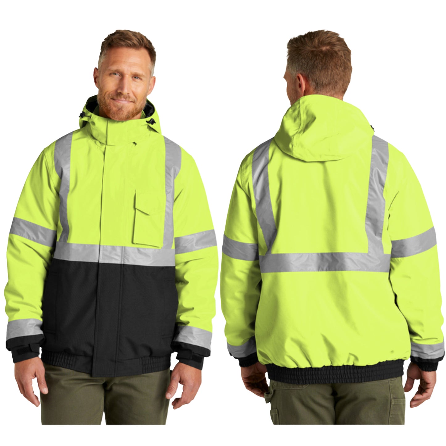 CornerStone® ANSI 107 Class 3 Economy Waterproof Insulated Bomber Jacket (CSJ500)