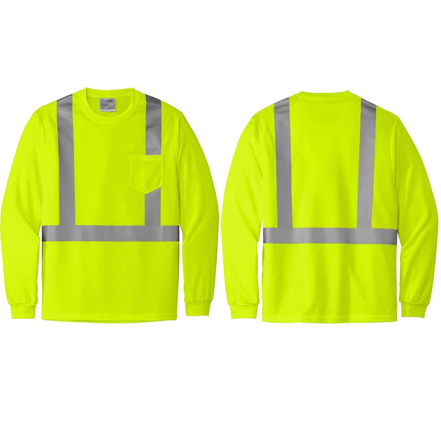 CornerStone® ANSI 107 Class 2 Mesh Long Sleeve Tee(CS201)