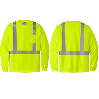 CornerStone® ANSI 107 Class 2 Mesh Long Sleeve Tee(CS201)