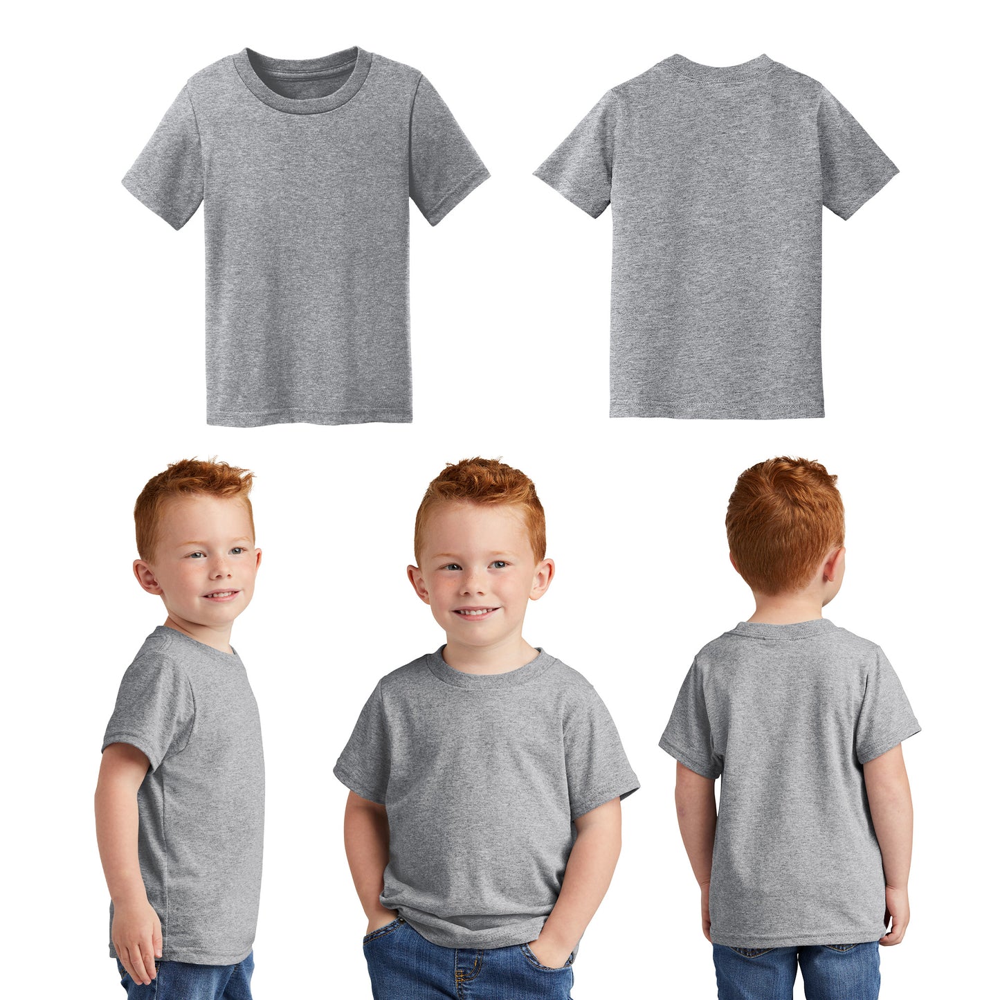 Unisex Toddler Core Cotton Tee - 100% Cotton Port & Company®-(CAR54T)