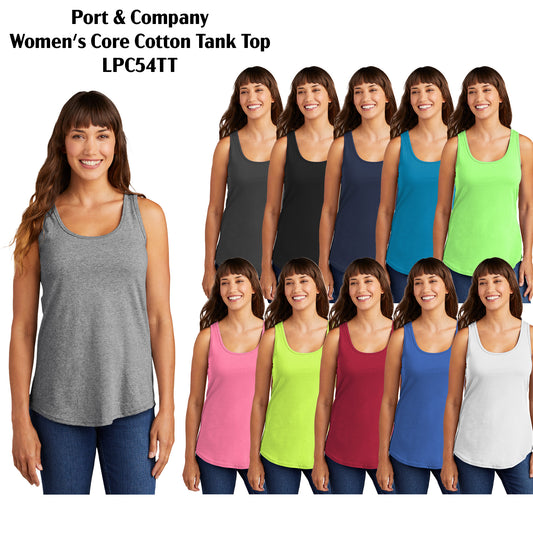 Women's Core Cotton Tank Top 100% cotton - Port & Company® (LPC54TT )
