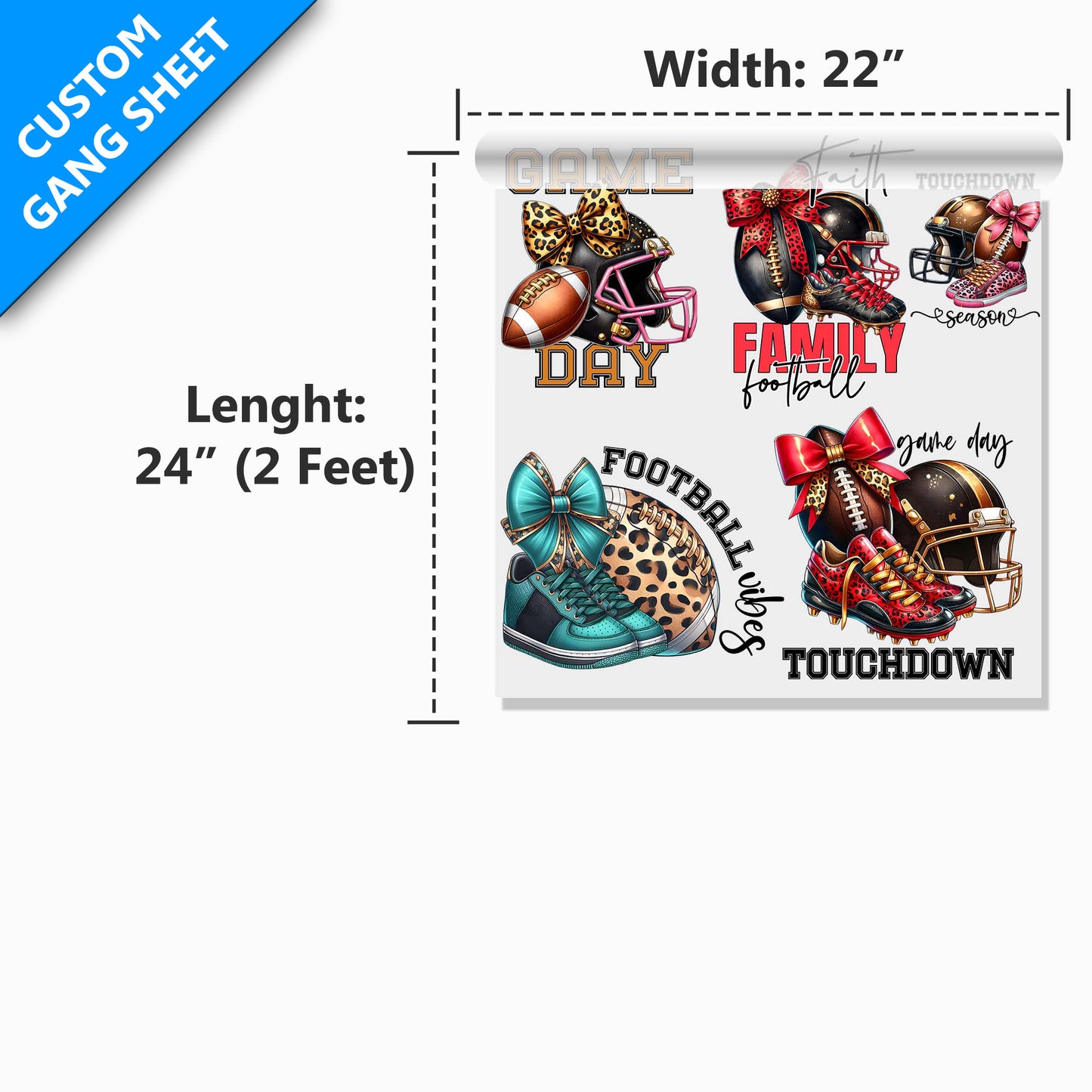 22" DTF Gang Sheet (Upload File)