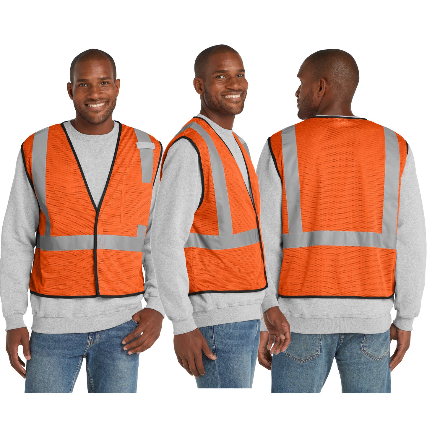 CornerStone® ANSI 107 Class 2 Economy Mesh One-Pocket Vest (CSV100)