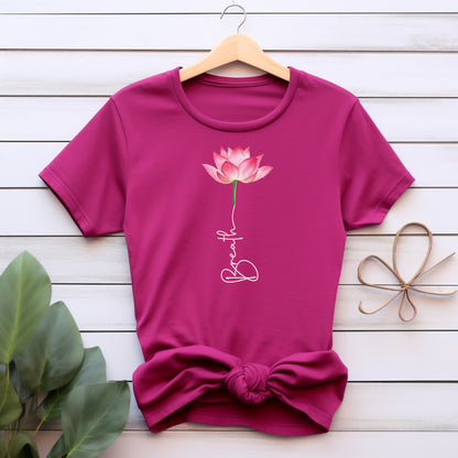 Breathe T-Shirt , Yoga Shirt, Simple Design T-Shirt , Meditation T-shirt, Meditation Tee, Yoga T-shirt