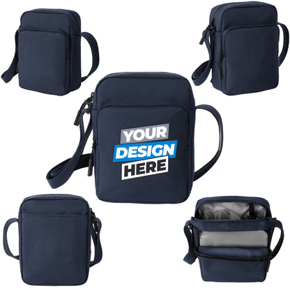 Custom Printed Port Authority® Upright Crossbody Bag (BG918)