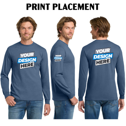 Unisex Long Sleeve Tee 100% Cotton - Gildan Heavy Cotton® (5400)